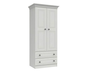 one_call_hadleigh_white_2_door_2_drawer_combi_wardrobe